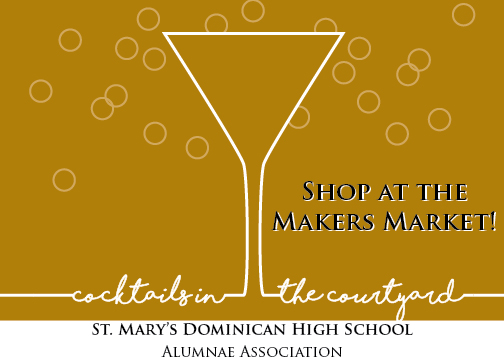 Cocktails in the Courtyard - Makers Market Logo